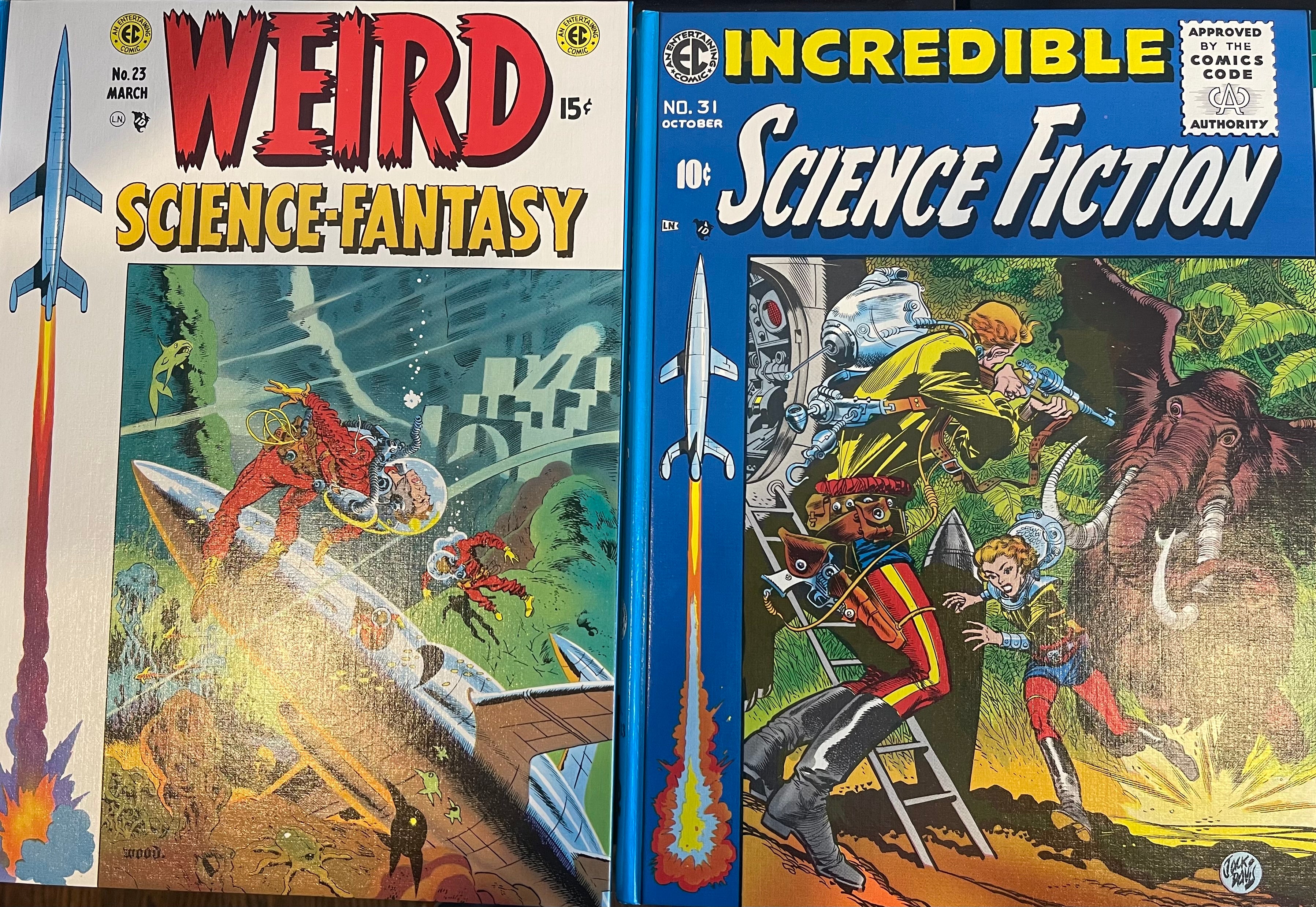 EC Comics Library Weird Science-Fantasy 2 volume HC Russ Cochran Slipcase set